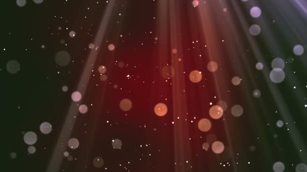 Rayons lumineux Bokeh Rouge — Video