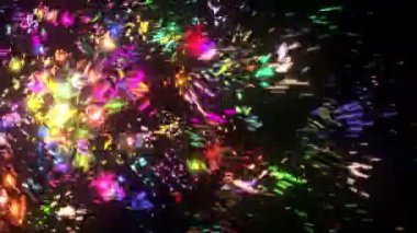Soyut Neon parçacıklar