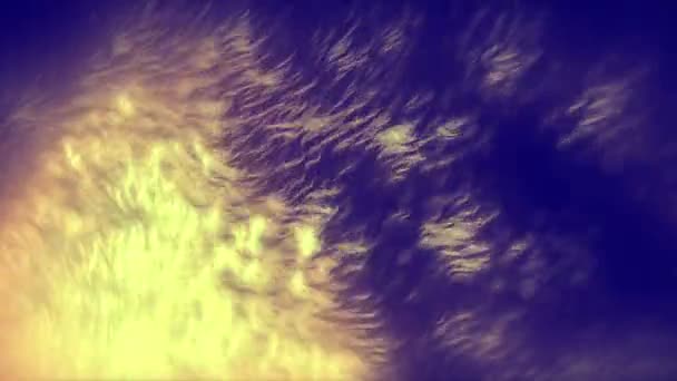Feurige massive Teilchen gelber Hintergrund — Stockvideo