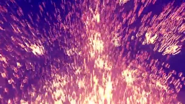 飞行中的有机气泡紫色 — 图库视频影像