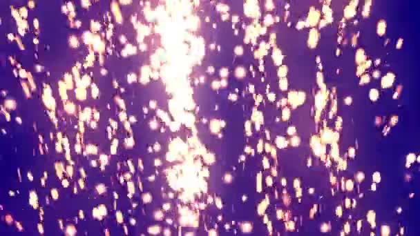 Brillo partículas elegantes púrpura — Vídeo de stock