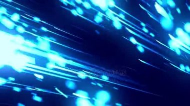  Parıltı Taşıma Çizgileri Mavi