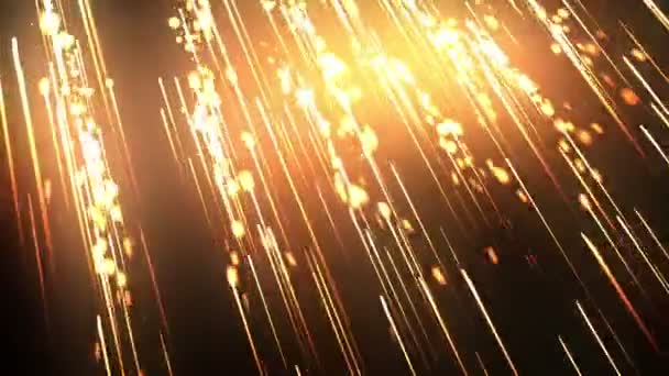 Glow Particle Trails Gold — Videoclip de stoc
