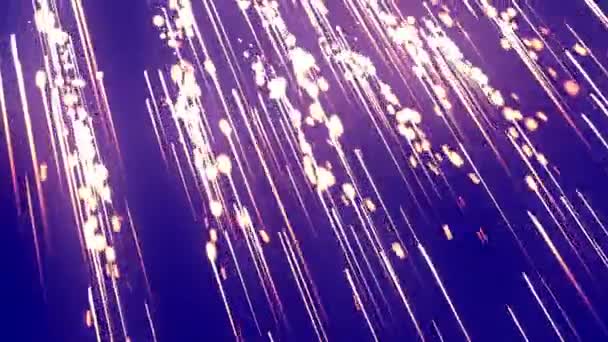 Glow Particle Trails Viola — Video Stock