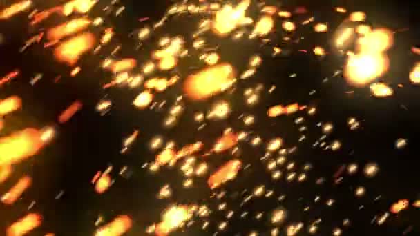 Particules brillantes Automne Rouge