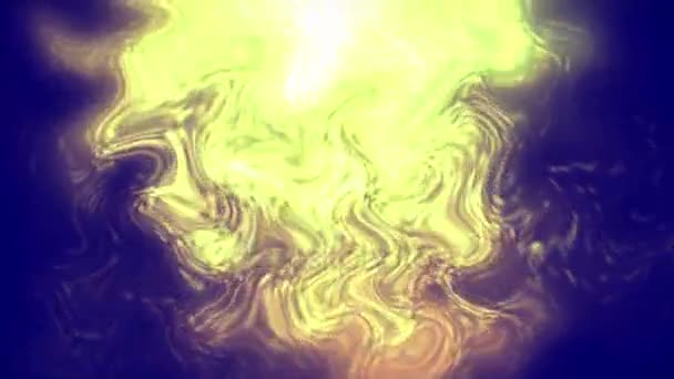 Flux de mercure liquide Jaune — Video