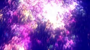 Sıvı Boya Akımı Arkaplanı Mavi