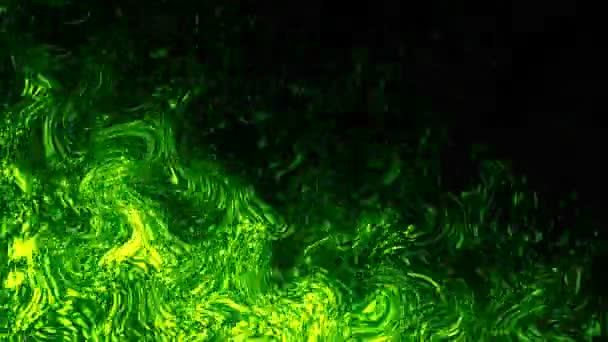 Жидкий органический фон Зеленый — стоковое видео