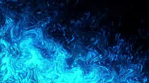 Fondo orgánico líquido Azul — Vídeo de stock