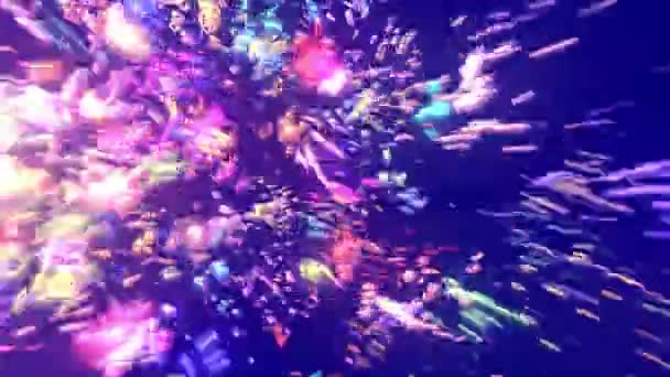 Neon organiska bubblor lila — Stockvideo