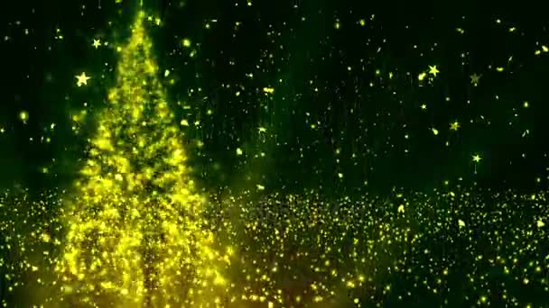 Glitters del árbol de Navidad 2 — Vídeo de stock