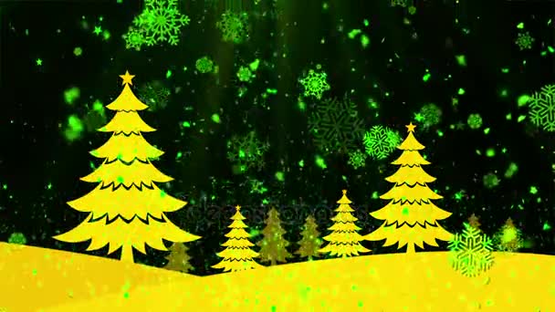 Christmas Tree Snow 5 — Stockvideo