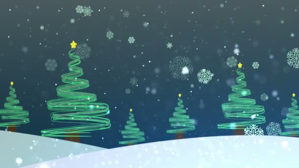 Árbol de Navidad rayas 2 — Vídeo de stock