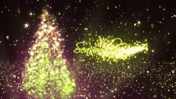 Życzenia świąteczne i Noworoczne 3 — Wideo stockowe