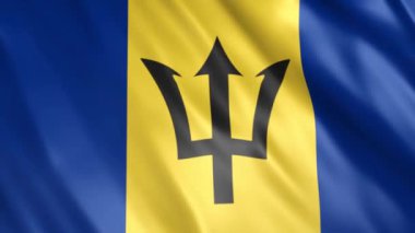 Barbados Bayrak Animasyonu, Full HD, 1920x1080 Pikseller, Gerektiği gibi Süre Uzat