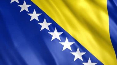 Bosna-Hersek Bayrak Animasyonu, Full HD, 1920x1080 Pikseller, süreyi Kusursuz Döngü 'de olduğu gibi genişletin