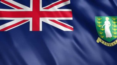 British Virgin Adaları Bayrak Animasyonu, Full HD, 1920x1080 Pikselleri, Gerekli olan süreyi Kusursuz Döngü ile genişletin