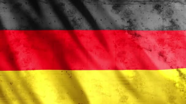 Germany Flag Grunge Animation Full 1920X1080 Pixels Extend Duration Requirement — Stock Video