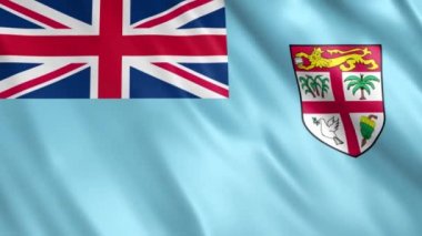 Fiji Bayrak Animasyonu, Full HD, 1920x1080 Pikseller, Gerekli olan süreyi Kusursuz Döngü ile genişletin