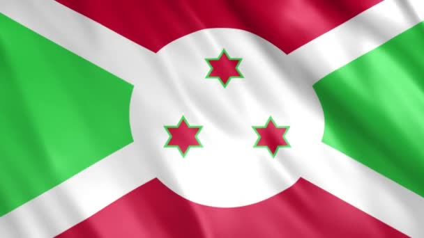 Burundi Flag Grunge Animation Full 1920X1080 Pixeles Extienda Duración Según — Vídeo de stock