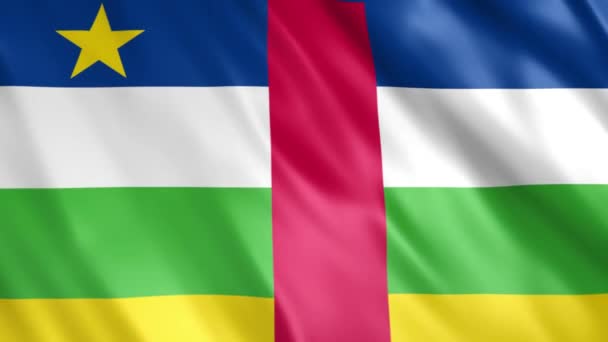 Animación Grunge Bandera República Centroafricana Full 1920X1080 Pixeles Extienda Duración — Vídeo de stock