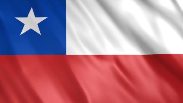 Flaga Chile Grunge Animation Full 1920X1080 Pixels Przedłużyć Czas Trwania — Wideo stockowe