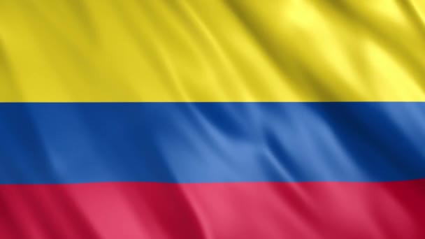 Colombia Flag Grunge Animation Full 1920X1080 Pixeles Extienda Duración Según — Vídeo de stock