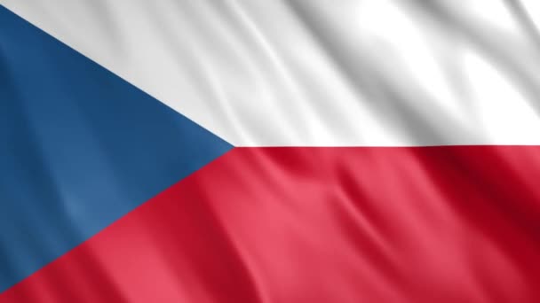 Czechia Flag Grunge Animation Full 1920X1080 Pixel Estendere Durata Secondo — Video Stock