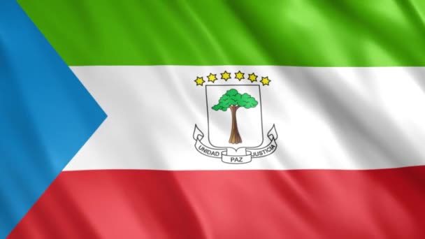 Äquatorialguinea Flagge Grunge Animation Full 1920X1080 Pixel Verlängern Sie Die — Stockvideo