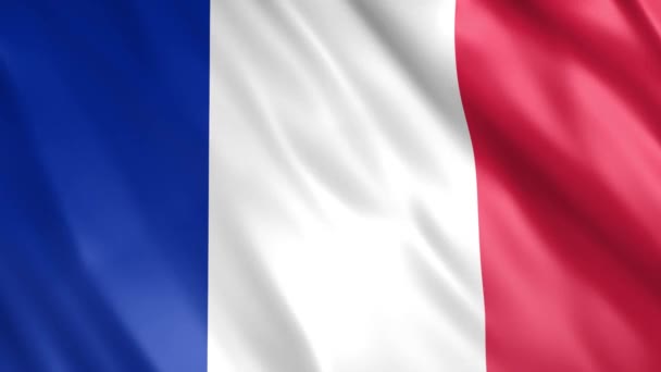 France Flag Animation Full 1920X1080 Pixeles Extienda Duración Según Requisito — Vídeo de stock