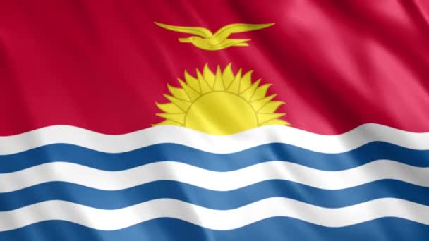 Kiribati Flag Animation Full 1920X1080 Pixeles Extienda Duración Según Requisito — Vídeos de Stock