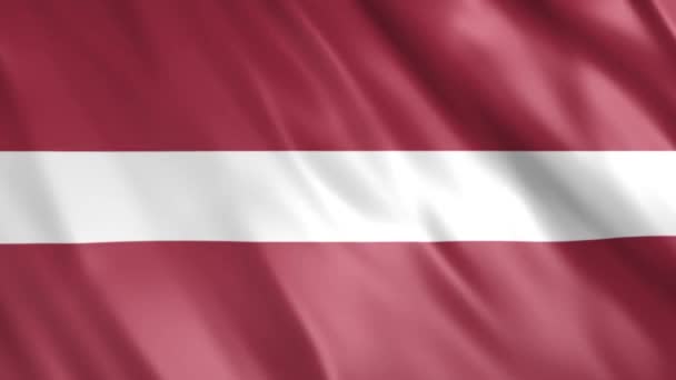 Letonia Animación Bandera Full 1920X1080 Píxeles Extender Duración Según Requisito — Vídeos de Stock