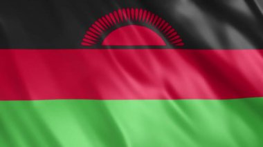 Malawi Bayrak Animasyonu, Full HD, 1920x1080 Pikseller, Gerektiği gibi Süre Uzatın