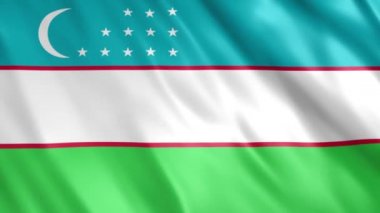 Özbekistan Bayrak Animasyonu, Full HD, 1920x1080 Pikseller, Gerektiği gibi süreyi Noktasız Döngü ile genişletin