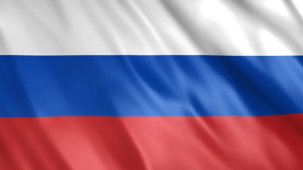 Russie Drapeau Animation Full 1920X1080 Pixels Prolonger Durée Selon Exigence — Video