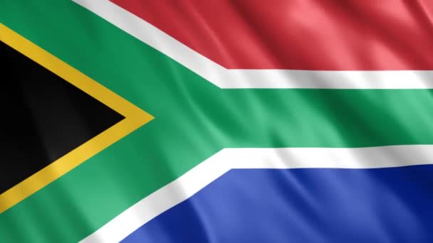 Zuid Afrika Vlag Animatie Full 1920X1080 Pixels Verleng Duur Volgens — Stockvideo