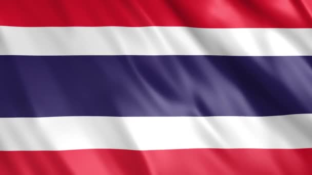 Thailand Vlag Animatie Full 1920X1080 Pixels Verleng Duur Volgens Eis — Stockvideo