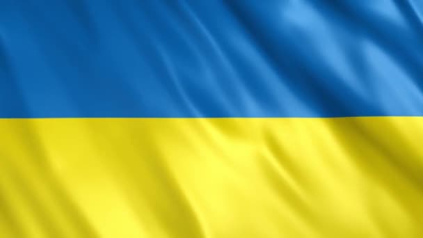 Ukraine Drapeau Animation Full 1920X1080 Pixels Prolonger Durée Selon Exigence — Video