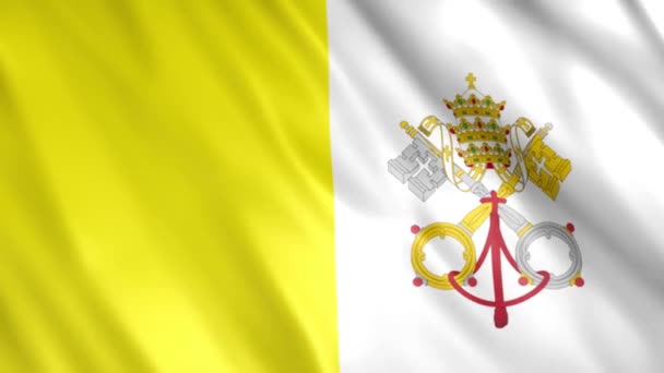 Drapeau Cité Vatican Animation Full 1920X1080 Pixels Prolonger Durée Selon — Video