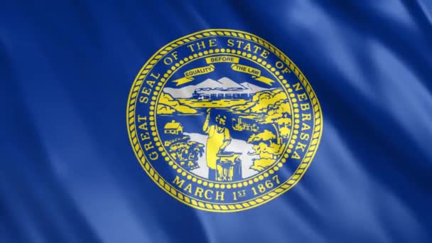 Nebraska State Flag Animation Full 1920X1080 Pixels Prolonger Durée Selon — Video