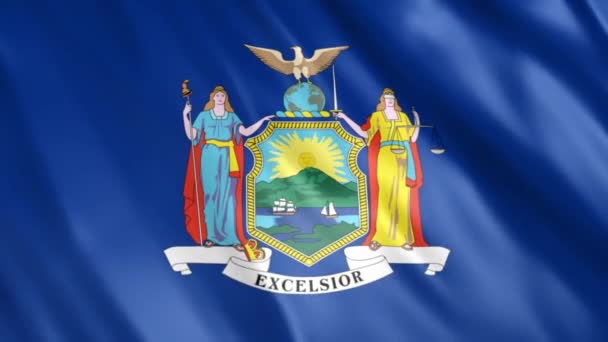 Newyork State Flag Animation Full 1920X1080 Pixels Extend Duration Requirement Video Clip