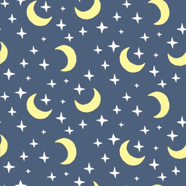 yıldızlar ve ay ile Seamless Modeli