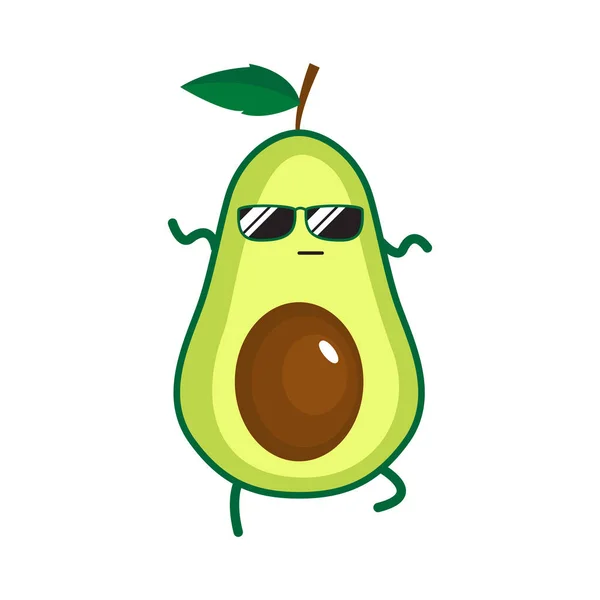 Illustrazione di avocado carino — Vettoriale Stock
