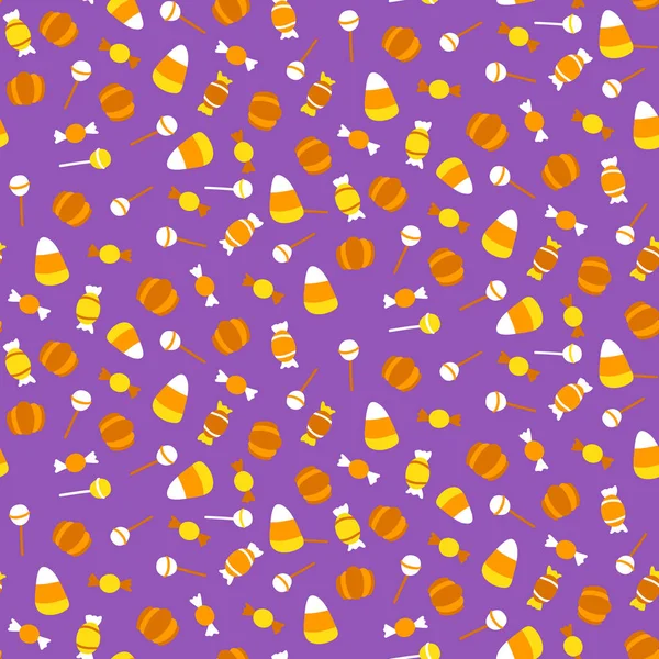Seamless pattern with halloween equipment — Stock Vector