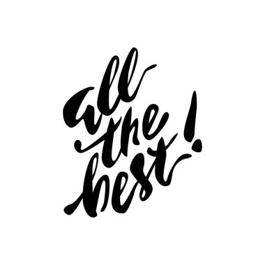 Modern fırça hat yazıtlar.