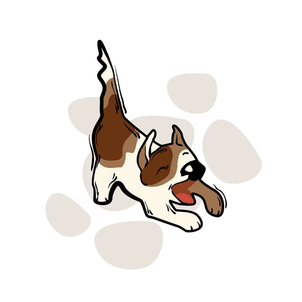 Σκύλος αστεία κινούμενα σχέδια — Διανυσματικό Αρχείο