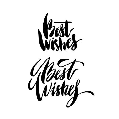 Modern fırça hat yazıtlar kümesi.