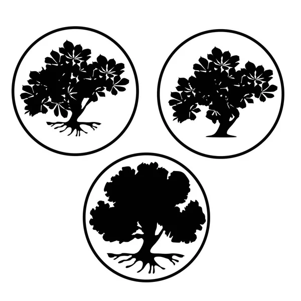 ツリーのロゴのコンセプト — ストックベクタ