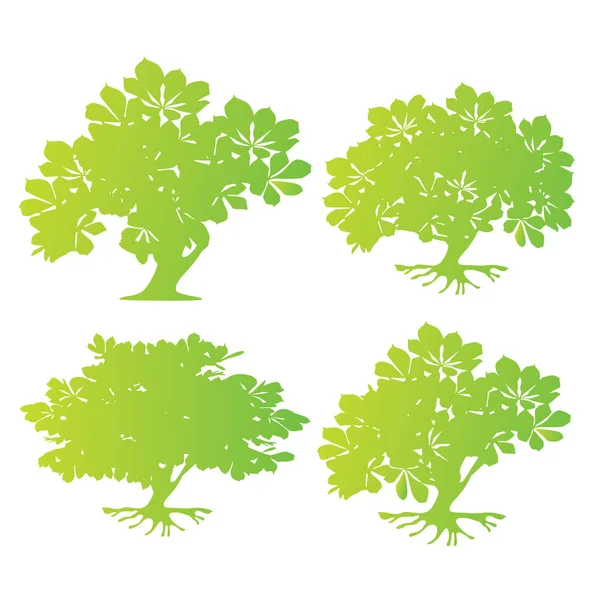 Έννοια λογότυπο δέντρο — Διανυσματικό Αρχείο