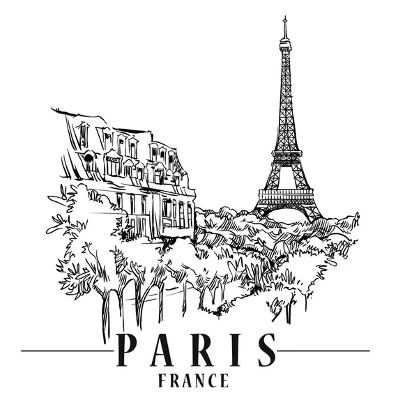 Ilustrație vectorială Paris . — Vector de stoc